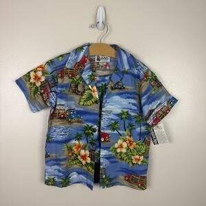 NWT Vintage Aloha Republic Youth Shirt Shorts Set Size 4T